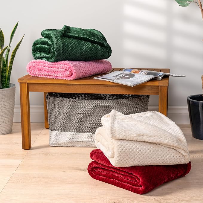 PAVILIA Emerald Green Throw Blanket - Image 7
