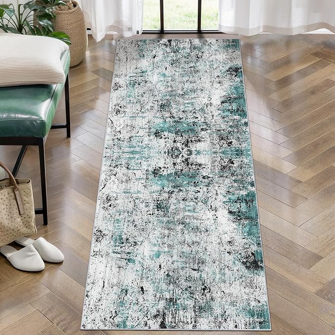 Ciicool 2x6 Washable Runner Rug, Modern Abstract Hallway Runner, Non-Slip Thin by CIICOOLHomeDeco