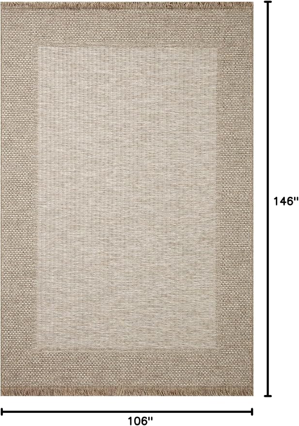 Loloi Dawn Collection Indoor/Outdoor DAW-06 Russet 8'-10" x 12'-2" Area Rug - Image 2
