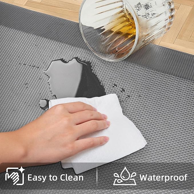 Anti Fatigue Kitchen Mats for Floor, Comfort Memory Foam Ergonomic Kitchen Rugs - Image 4