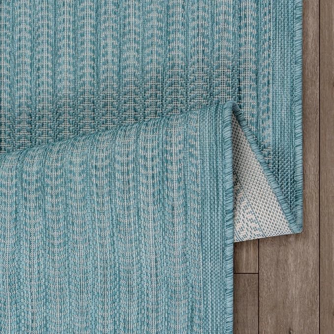 Adiva Rugs Outdoor Indoor Area Rug, Weather Resistant, Stain Resistant Floor Mat - Image 6