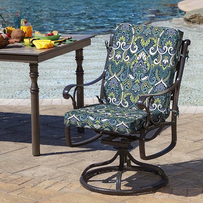 ARDEN Outdoor Midback Chair Cushion, 18 x 16.5, Water Repellent, Fade Resistant - Image 2
