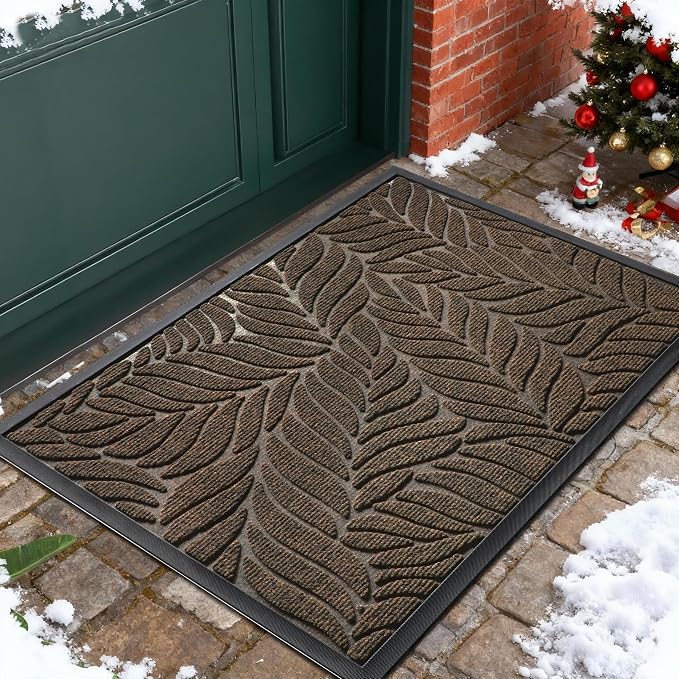 Yimobra Front Door Mat Outdoor Indoor, 29.5x17 All-Season Waterproof Door Mat by Yimobra