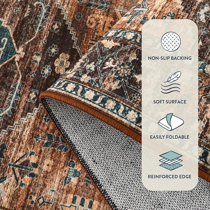 Lahome Washable Living Room Area Rug - Image 4