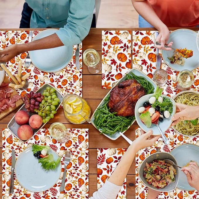 100 Pack Fall Thanksgiving Paper Napkins - Image 4