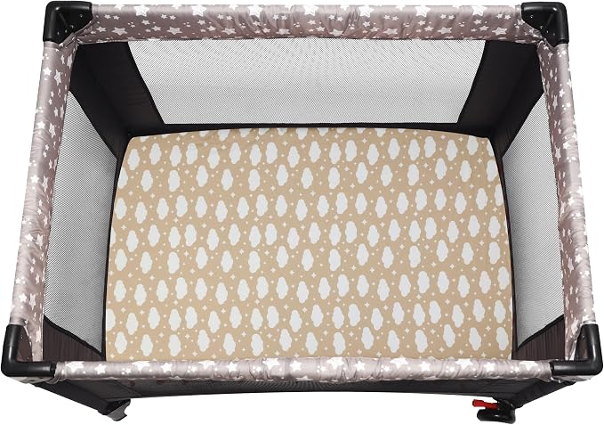 Pack and Play Sheets Fitted, 2 Pack Pack n Play Sheets - Image 2