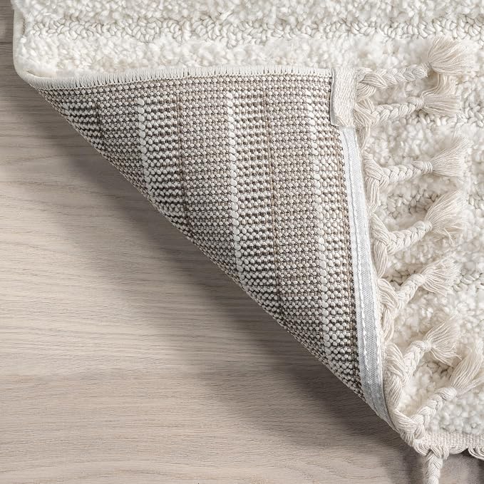 nuLOOM Risette Ivory, Soft and Textured, High Traffic, Stain Resistant - Image 3
