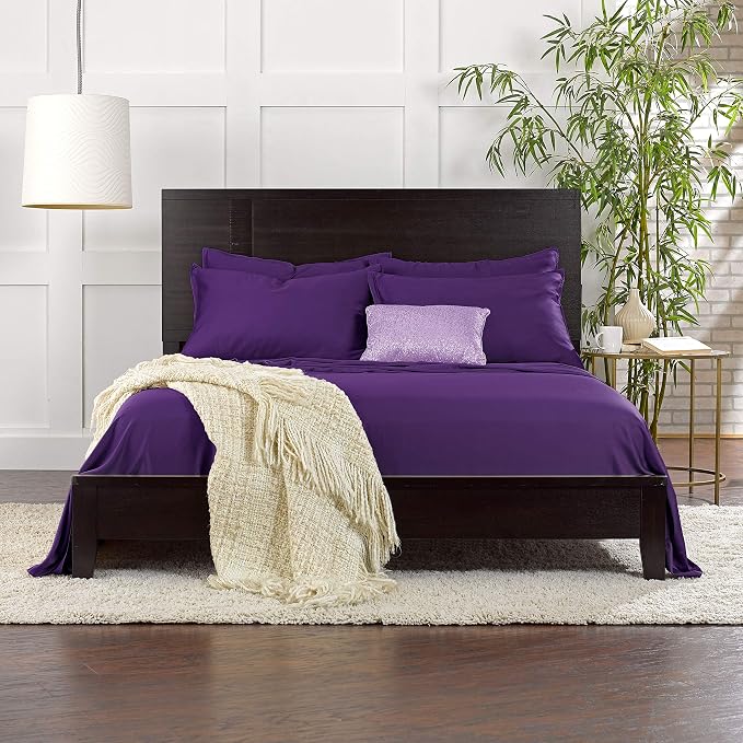 Pure Bamboo Twin Sheets, Genuine 100% Organic Viscose Derived from Bamboo Bed - Image 7
