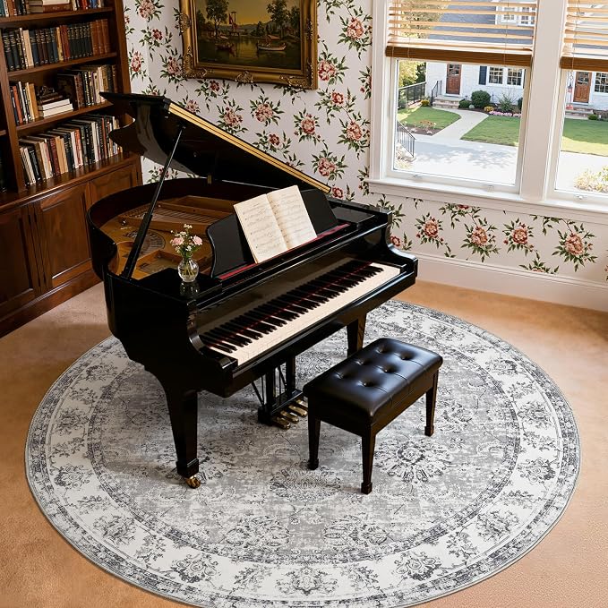 jinchan Fiora Round Rug 8ft Area Rugs - Image 2