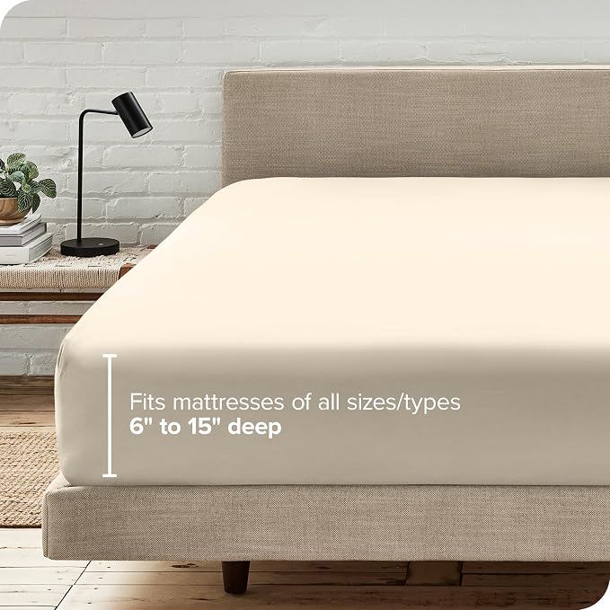 Bare Home Fitted Bottom Sheet Twin XL Size - Image 6