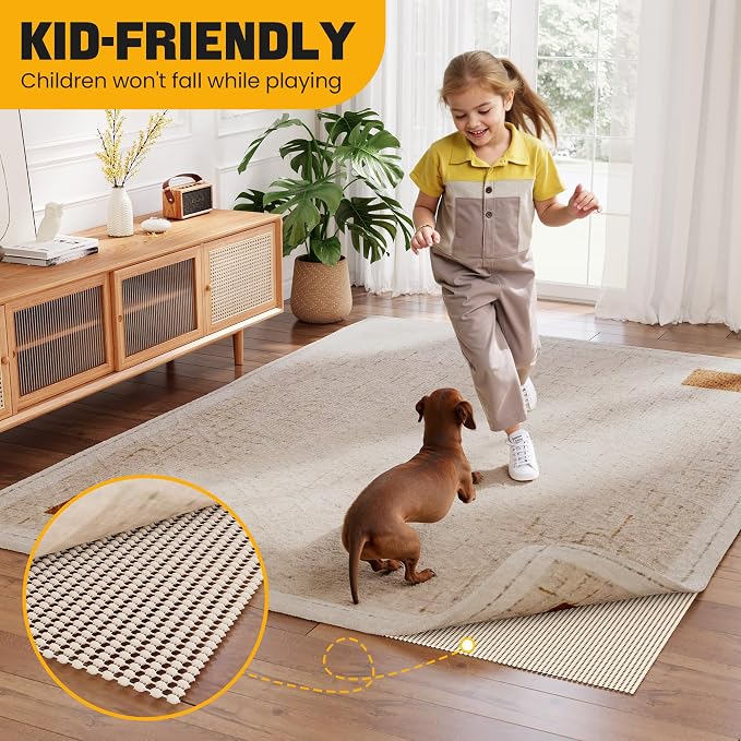 Non-Slip Rug Pad Gripper 2x6 Feet, Anti Skid Mat - Image 7
