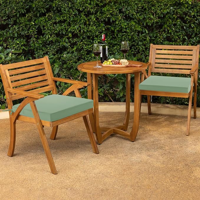 Outdoor Chair Cushions Set of 2: Waterproof & Fade Resistant Deep Seat Cushion - Image 2