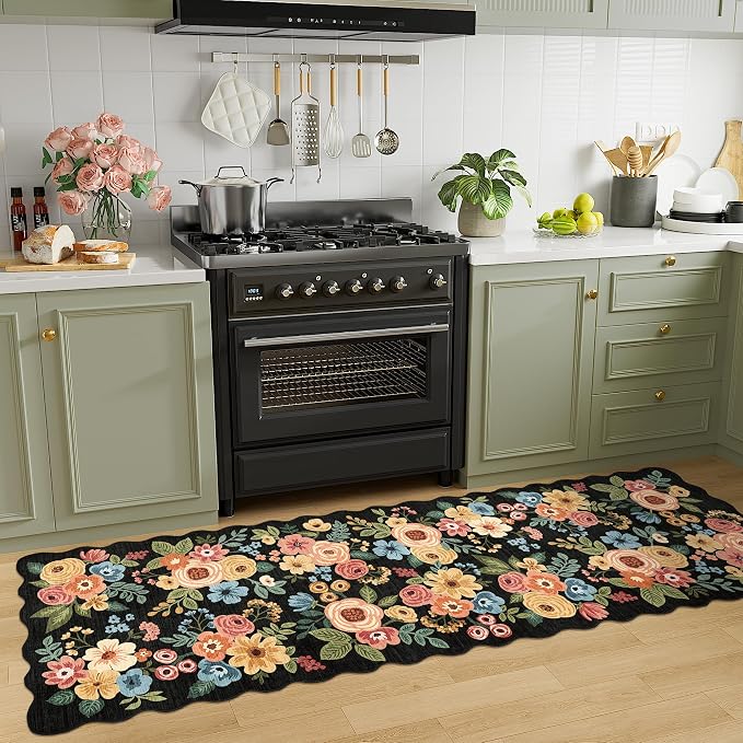 DUKINO 2x10 Runner Rug for Hallway, Washable Kitchen Rug - Image 3