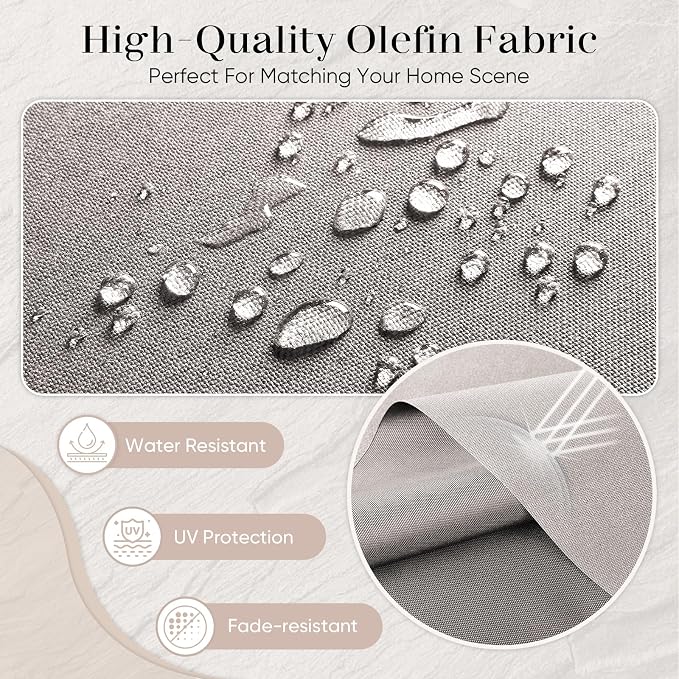 Luxury Outdoor Seat Cushion Set-24 x 24 x 6 Inch Outdoor Chair Cushions Set of 2 - Image 5