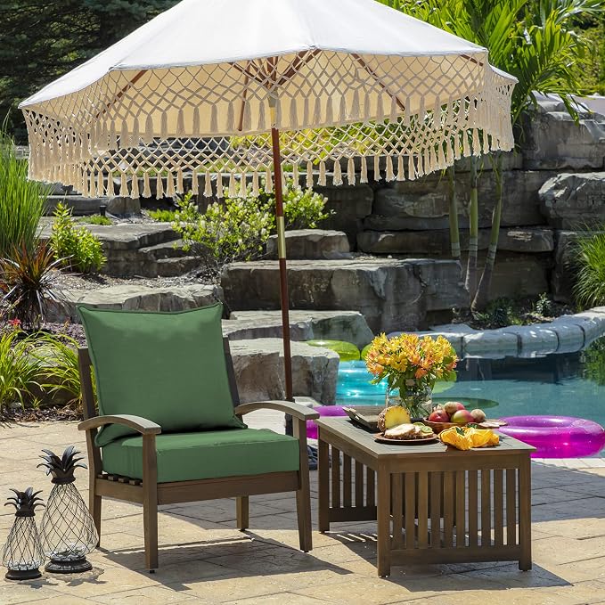 Arden Outdoor Deep Seat Cushion Set, 22 in x 24 in, Weather-Proof, Rain-Proof - Image 2