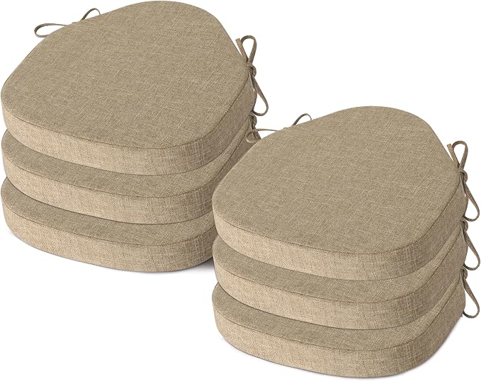 AddGrace Chair Cushions for Dining Chairs Set of 6 Windsor Kitchen Chair by AddGrace