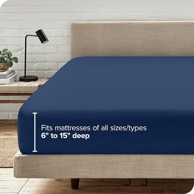 Bare Home Fitted Bottom Sheet Split Head Flex King Size - Image 7