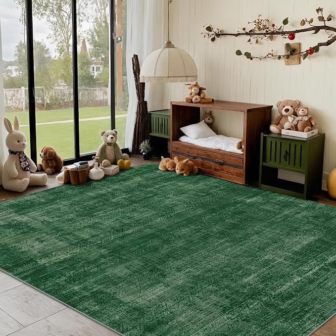 Kokia Abstract Area Rugs 9x12 Bedroom Washable Decor Low Pile Non-Slip - Image 7