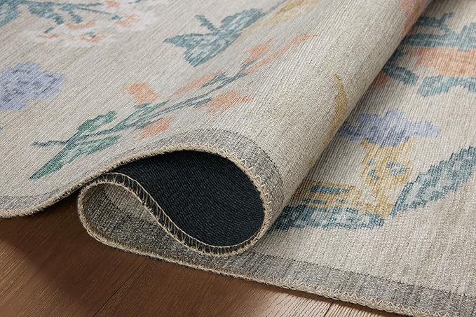 Loloi Rifle Paper Co. Rosa Collection RSA-03 Cream 5'-0" x 7'-6" Area Rug - Image 6