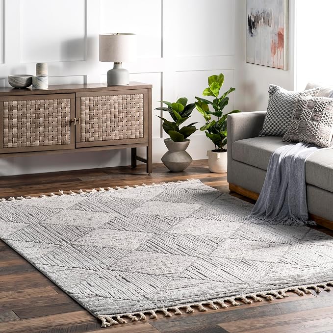 nuLOOM Kerry Light Grey, Soft and Cozy, High Traffic, Stain Resistant, Easy by nuLOOM