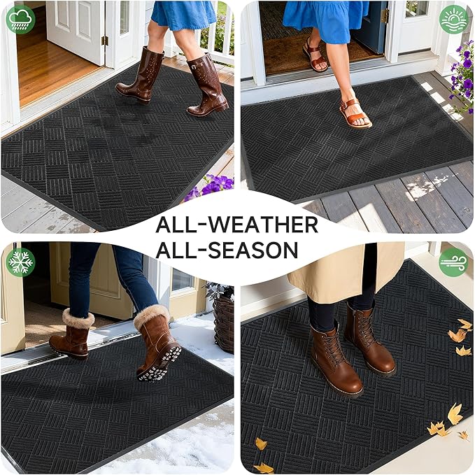 Front Door Mat, Heavy Duty Indoor Outdoor Doormat, Stain and Fade Resistant - Image 6