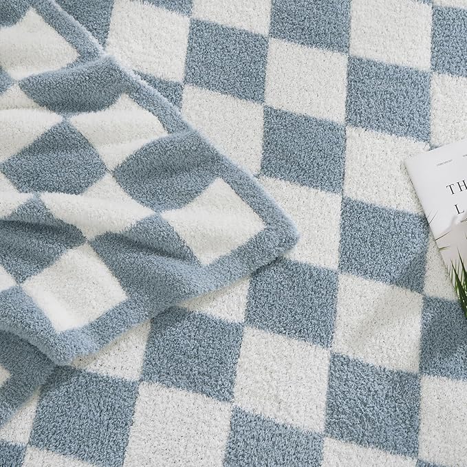 WRENSONGE Checkered Throw Blanket, Travel Lightweight Bed Blanket - Image 3