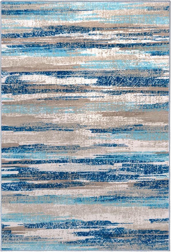 Abstract Area Rug 3x5 Washable Rugs - Image 9