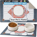 Drymate Personalized Pet Bowl Placemat, Custom Dog & Cat Food Feeding Mat by Drymate