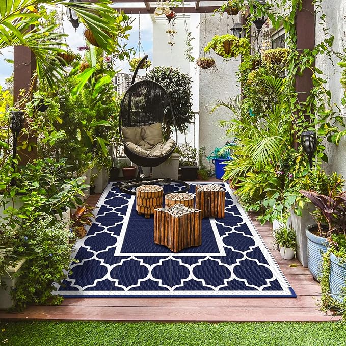 GENIMO 6' x 9' Outdoor Rug Waterproof - Image 9