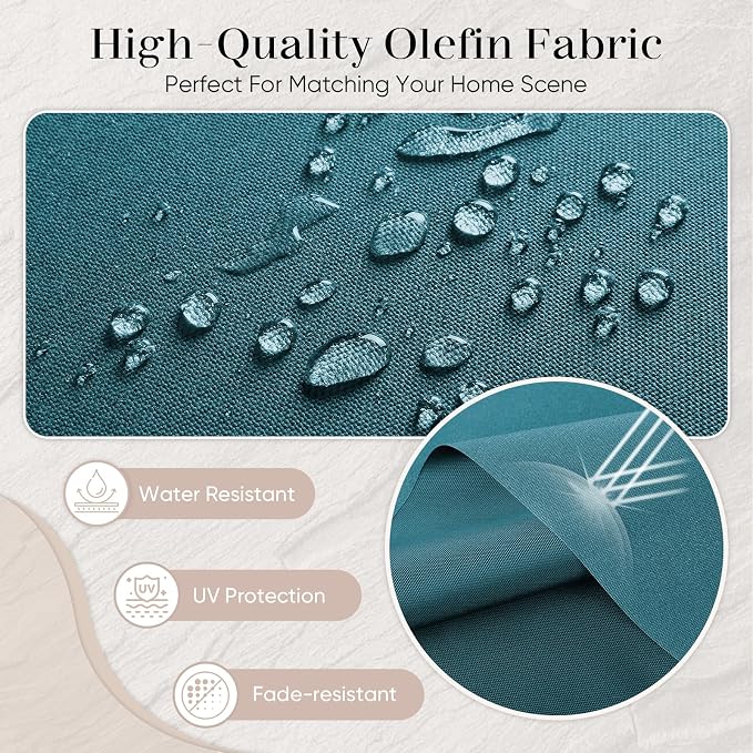 Luxury Outdoor Seat Cushion Set-22 x 24 x 6 Inch Outdoor Chair Cushions - Image 5