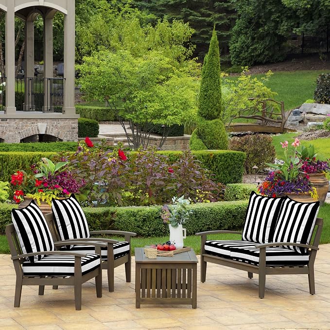 Arden Outdoor Deep Seat Cushion Set, 24 in x 24 in, Weather-Proof, Rain-Proof - Image 8
