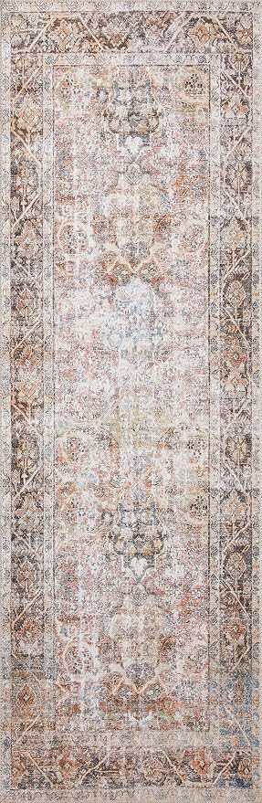 Loloi Adrian Collection ADR-05 Sunset/Charcoal 2'-6" x 7'-6", .19" Thick Runner - Image 4