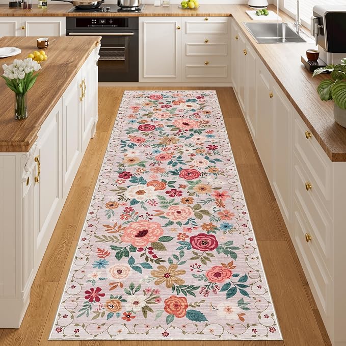 DUKINO 2x10 Runner Rug for Hallway, Washable Kitchen Runner Rug - Image 3