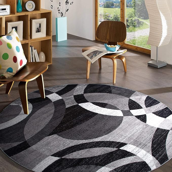 Rugshop Contemporary Abstract Circles Perfect - Image 9