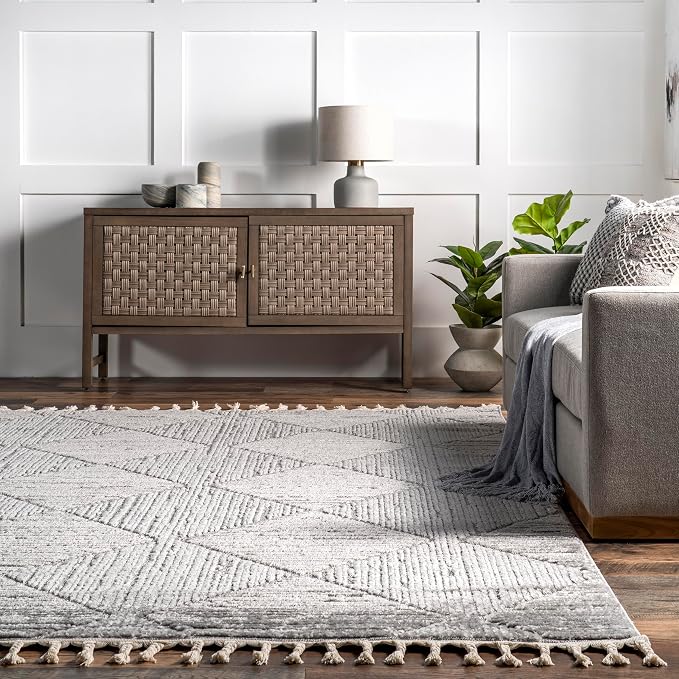 nuLOOM Kerry Light Grey, Soft and Cozy, High Traffic, Stain Resistant, Easy - Image 7
