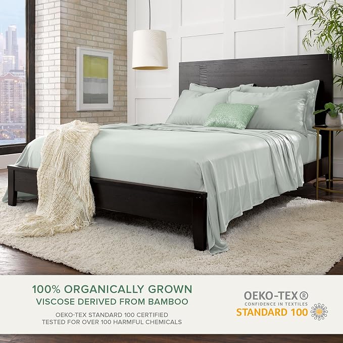 King Sheets by Pure Bamboo, Genuine 100% Organic Viscose Derived from Bamboo - Image 2