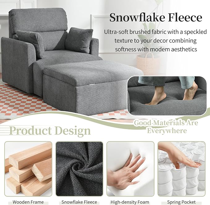 Modern Oversized Accent Chair - Image 5