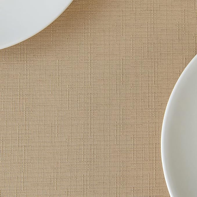 maxmill Slubby Texture Tablecloth Water Resistance Antiwrinkle Spillproof Soft - Image 9