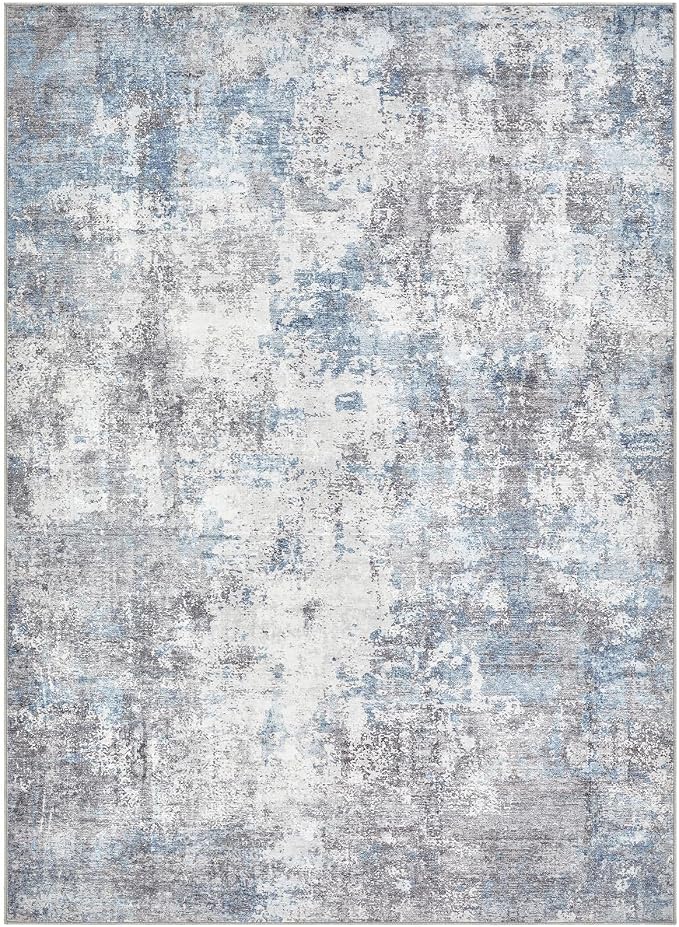 Washable 5X7 Area Rug: Modern Abstract Soft Non-Slip Indoor Rugs Home Decor - Image 9