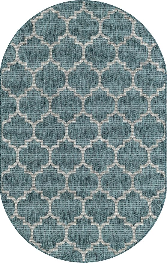 Unique Loom Outdoor Trellis Collection Area Rug - Image 3