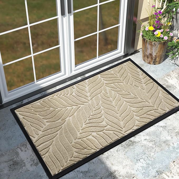 Yimobra 47x32 Large Door Mat Outdoor Indoor, All-Season Waterproof Door Mat by Yimobra