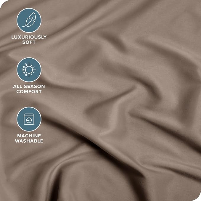 Bare Home Fitted Bottom Sheet Short Queen Size - Image 2