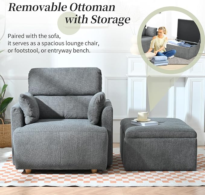 Modern Oversized Accent Chair - Image 4