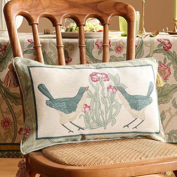 patdrea Designer Pack of 2 Rectangle Throw Pillow Covers, French Vintage Rustic - Image 7