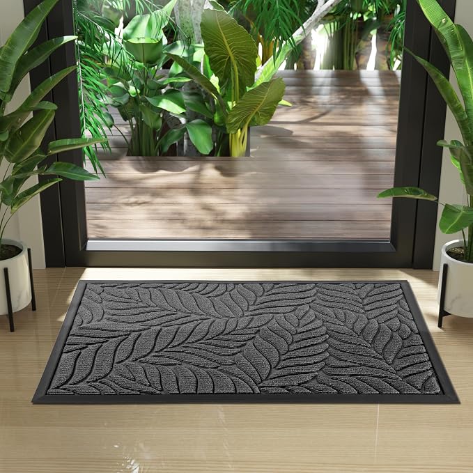 Yimobra Front Door Mat Outdoor Indoor, 29.5x17 All-Season Waterproof Door Mat - Image 6