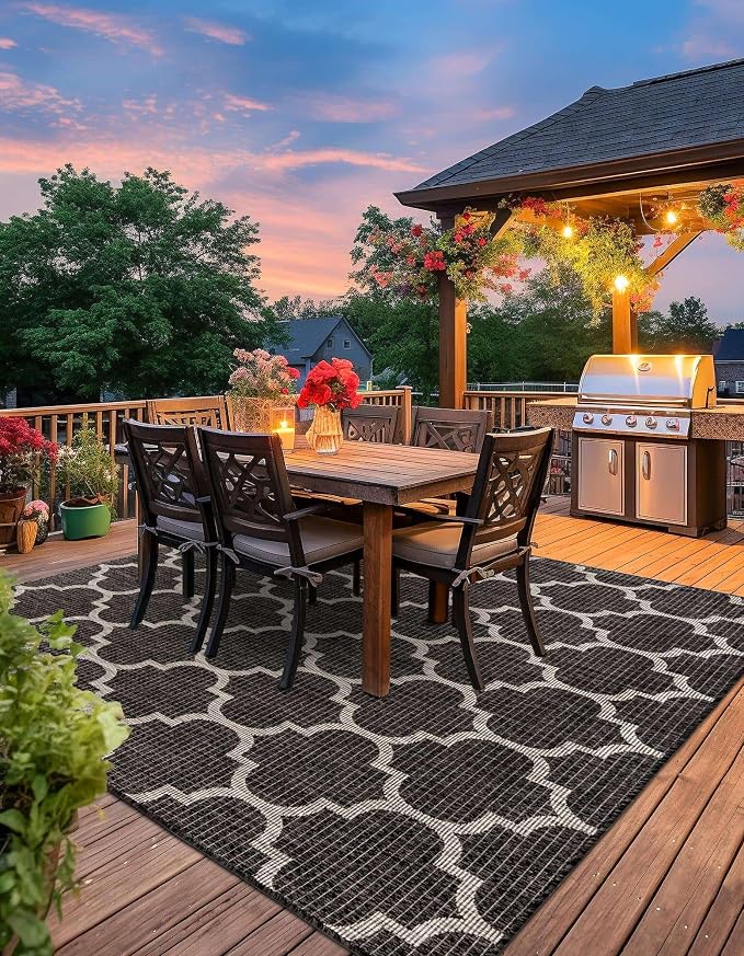 Unique Loom Outdoor Trellis Collection Area Rug - Image 3