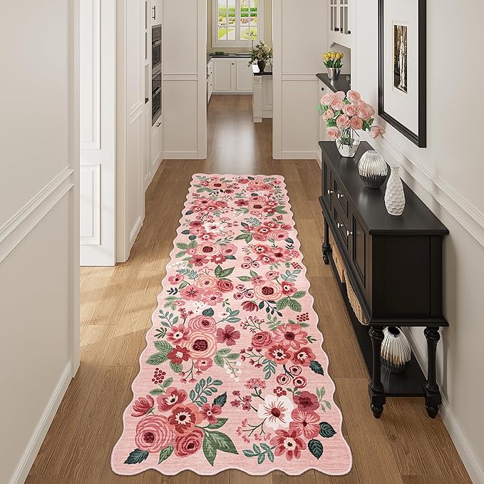 DUKINO 2x10 Runner Rug for Hallway, Washable Kitchen Rug by DUKINO