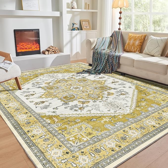 OPPODREAM Thin Area Rugs 5x7, 5x7 Washable Rug by OPPODREAM