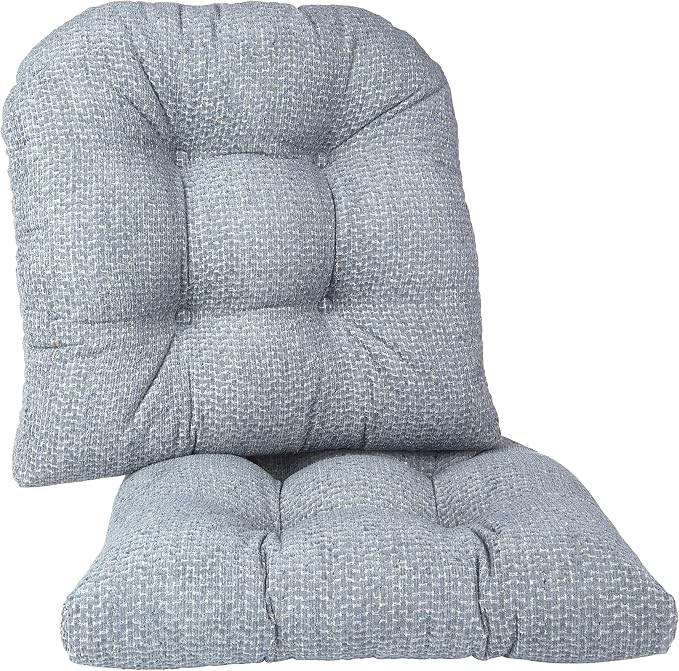 Klear Vu Gripper Overstuffed Universal Non-Slip Dining Chair Cushions by KlearVUHomeTextiles
