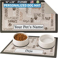 Drymate Personalized Pet Bowl Placemat, Custom Dog & Cat Food Feeding Mat by Drymate